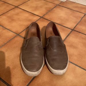 Frye leather slip on sneakers. Size 8